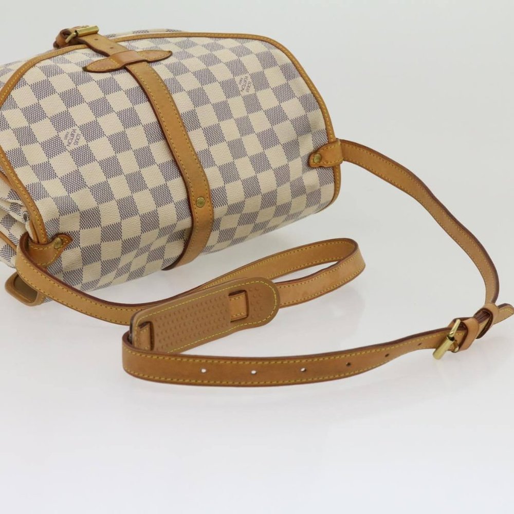 Saumur 30 Damier Azur Shoulder Bag - Picture 8 of 11